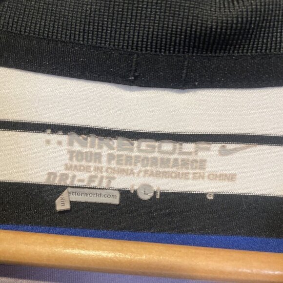 Nike Golf Polo Shirt Men's Large L Purple Collared Golfing Standard Fit - Picture 4 of 9